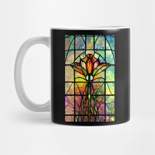 Stained Glass Lotus Flower Mug